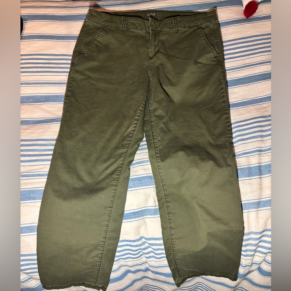 Green Khaki Pants with pockets